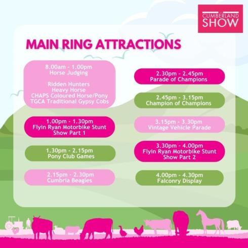 Main Ring Timetable 2025 Main Ring Timetable 2025